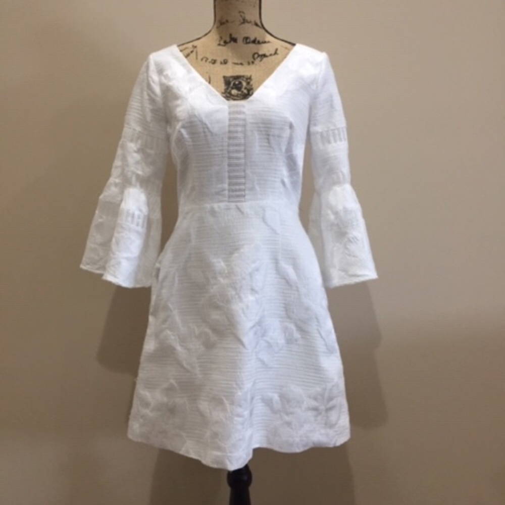 NWT Badgley Mischka Belle White Dress